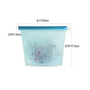 Reusable Silicone Food Storage Fridge Bags