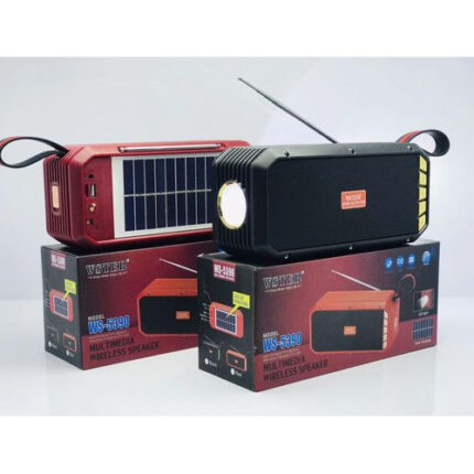Wster Solar Rechargeable Wireless Speaker With Torch