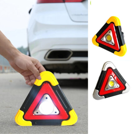 Digital Illuminating LED Triangle Life Saver Working Warning Hazard Stop Sign Light Lamp