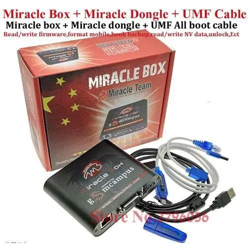 Miracle Team Phone Flashing Miracle Box With Key And Cables