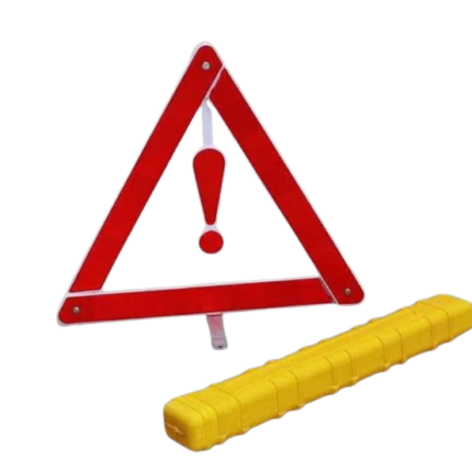 Foldable Reflecting Life Saver Vehicle Triangle Road Hazard Warning Sign With Storage Bag