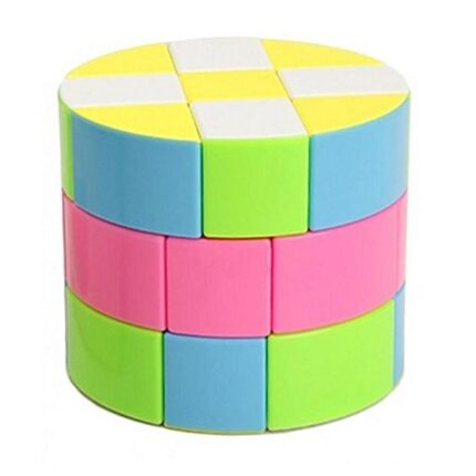 Barrel Rubik's Puzzle Round Cylindrical Rubik Speed Cube Brain Game