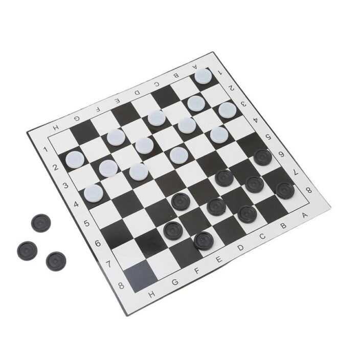 draught checkers board game