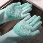 Reusable Silicon Household/Dish Cleaning Gloves - Image 3
