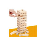 Wooden Jenga Yard Pull And Stack Tower Game - Image 2