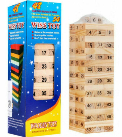 Wooden Jenga Yard Pull And Stack Tower Game
