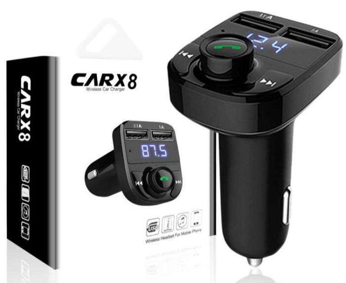 X8 Wireless FM Radio And Bluetooth Car Modulator with charger