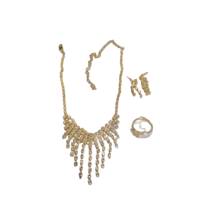 Classy Necklace, Earrings And Ring Set
