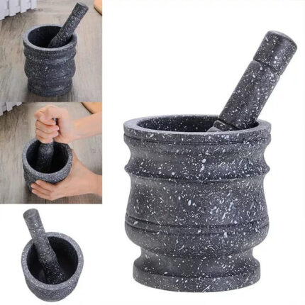 Granite Mortar and Pestle Grinder & Crusher Set