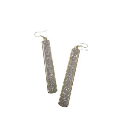 Long Classy Golden Drop Earrings