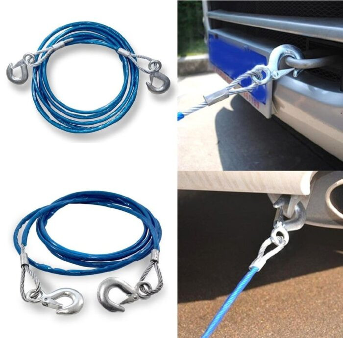 Car Heavy Duty Emergency Steel Tow Rope Cable