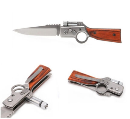 Foldable Camping Safety Tool With Torch