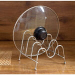 Stainless Steel Pot Lid And Plate Organizer Stand