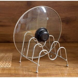 Stainless Steel Pot Lid And Plate Organizer Stand