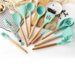 12 Piece Silicon Non-Stick Cooking Spoon Set - Image 2