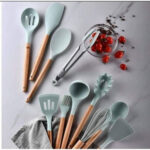 12 Piece Silicon Non-Stick Cooking Spoon Set - Image 3