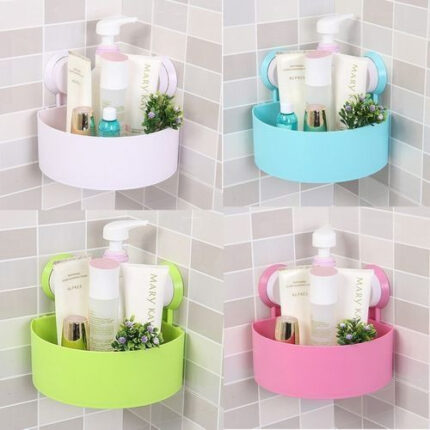 Triangle Suction Bathroom Shower Caddy Shelf