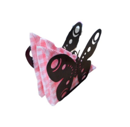 Butterflies Shaped Metal Serviette And Napkin Holder