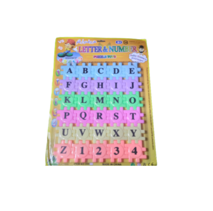 Letters and Numbers Puzzle Block Toys