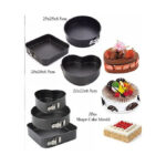 3 Pcs Non Stick Shape Cake Mould Baking Tins - Image 2