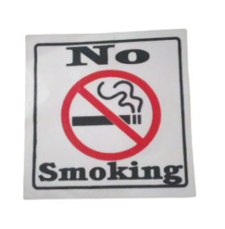 no smoking sticker