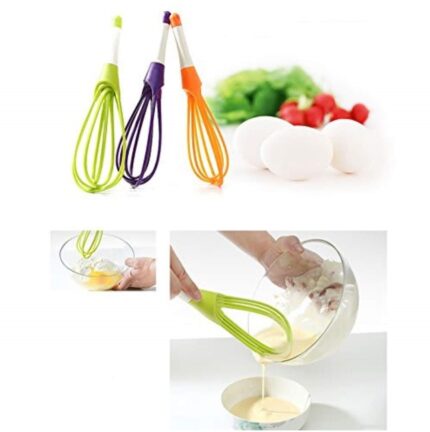 Foldable Silicone Egg Mixer Hand Whisk