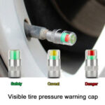 4 Pcs Car Tire Pressure Gauge Monitor Valve Cap