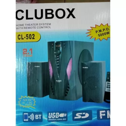 Clubox CL-502 5000W 2.1CH Subwoofer Speaker System