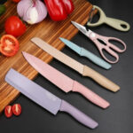 7 pc Knife Set with Chop Board