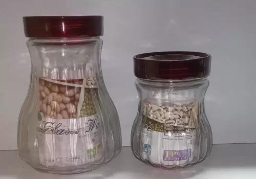 Air tight Storage Glass Can