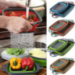 Collapsible  Silicon wash Drainer Colander