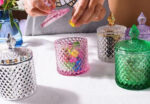Colored Glass Sugar Dish - Image 2