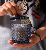 Colored Glass Sugar Dish - Image 3