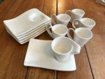 Porcelain Swag Cup with Saucer