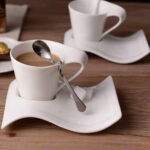 Porcelain Swag Cup with Saucer - Image 2