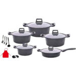 Heavy Gauge 17 Pcs Cookware Set