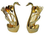 Swarn Spoon Holder With 6Pcs Tea Spoons