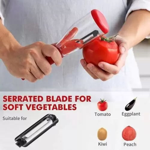Peeler With Trash Can - Image 2