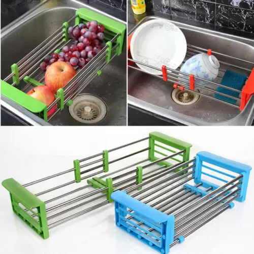 Heavy Gauge Over The Kitchen Sink Drain Shelf
