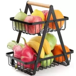 Metallic 2- Layer Multifunction Organizer Rack