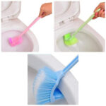2 Sided Toilet Brush With Holder