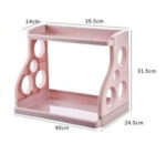 Double Layer Spice Rack With Side Hollow Pockets - Image 3