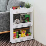 Multi Purpose 3 Layer Narrow Rack Trolley