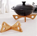 Bamboo Wooden Cooking Pot Holder - Image 2