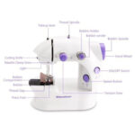 Mini Sewing Machine With Double Threads And Two Speed Control - Image 2