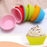 12 Pcs Re-usable Silicone Cup Cake Moulds - Image 2