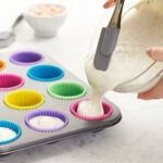12 Pcs Re-usable Silicone Cup Cake Moulds
