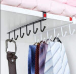 6 Slot Multi- Purpose Metallic Under The Shelf Hook - Image 3
