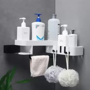 Rotating bathroom organizer