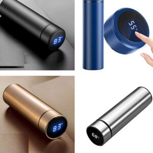 Stainless Steel Hot Water Thermo Flask bottle with temperature display